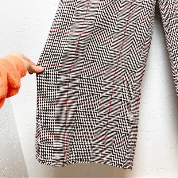 ⚡️4 for 16!⚡️Houndstooth Jumpsuit Ella Blue sz M tie waist - Picture 4 of 8